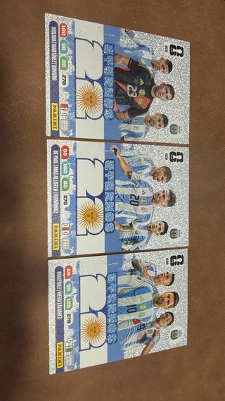 Lote 3 Cromos FWC 26 ETERNOS 22 (628, 629, 630)