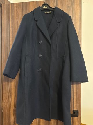 Abrigo de paño azul Cadena Talla 54