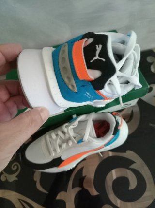Zapatillas Puma Talla 39 Naranja y Blanco