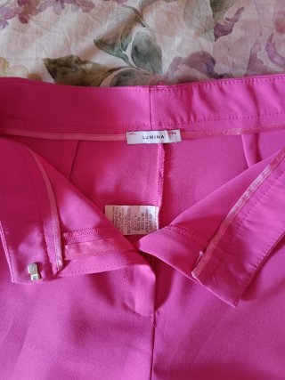 Pantalón campana fuscia