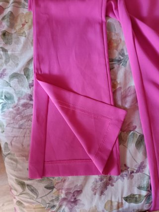 Pantalón campana fuscia