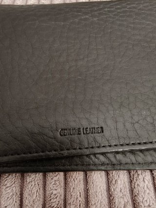 Cartera Harley Davidson Cuero Negra