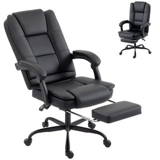 Sedia da Ufficio Ergonomica Reclinabile 150° Nero