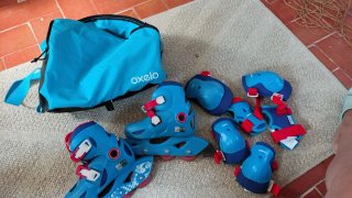 Patines Oxelo azules niño Talla 28-30