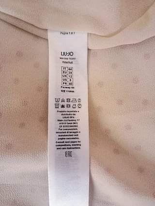 Abito Liu Jo donna fantasia pois rossa