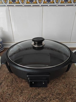 Olla Eléctrica Pizza Pan con Termostato