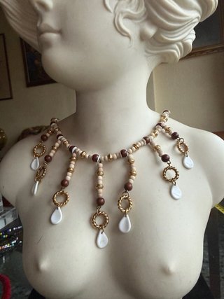 Collar bohemio tribal estilo Choker de Madera