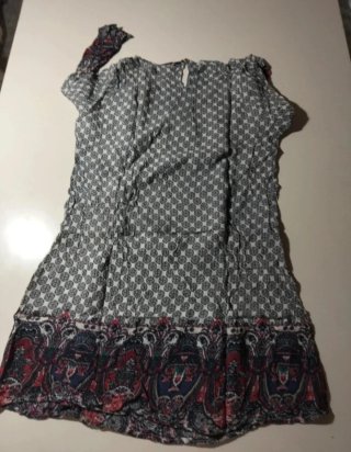 Túnica estampada multicolor