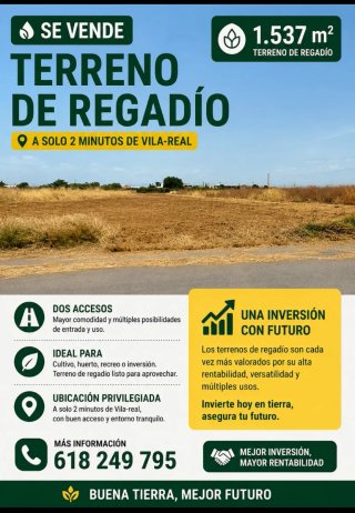 Terreno de regadío en Vila-Real