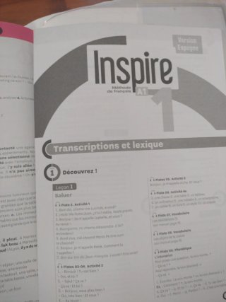 Libro francés A1 EOI Inspire