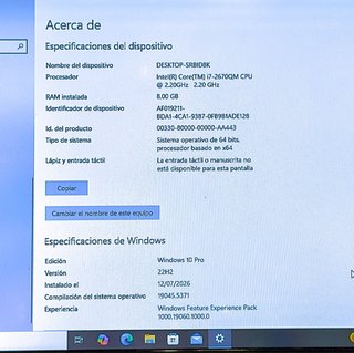Portatile Toshiba i7 con Windows 10 Pro