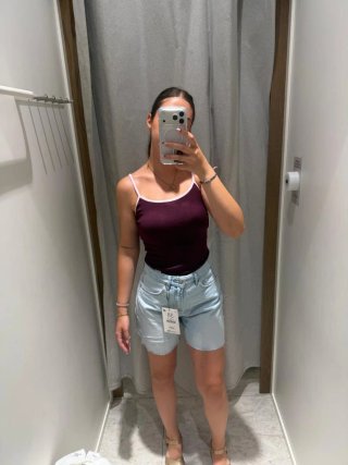 Pantalón vaquero corto azul