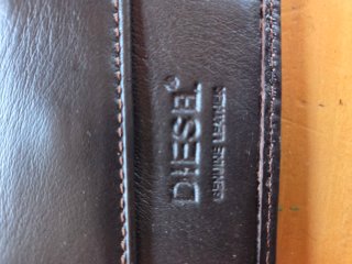 Portafoglio in pelle Diesel marrone