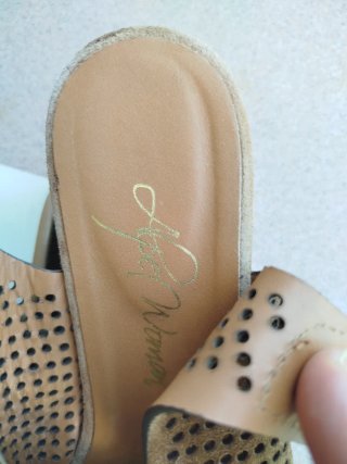 Alpe Woman Sandalias Cuña Piel Cuero Beige