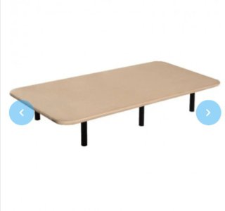 Base Cama Tapizada 3D 105x190 + 5 Patas