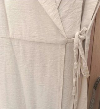 Vestido largo beige