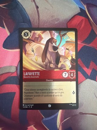 Lafayette Bassotto Assonnato Foil Disney Lorcana