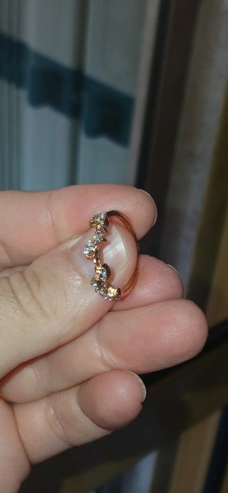 Anello oro 18k con zirconi