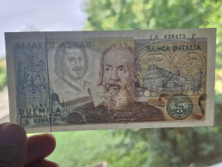 Banconota 2000 Lire Galileo Galilei