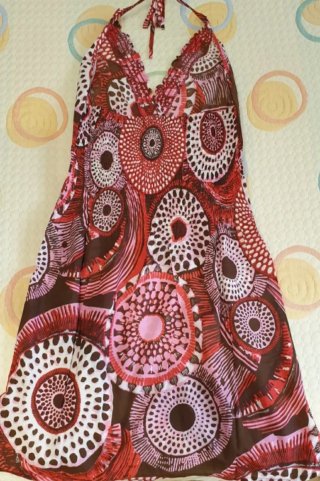 Vestido halter veraniego• Estilo Boho Chic