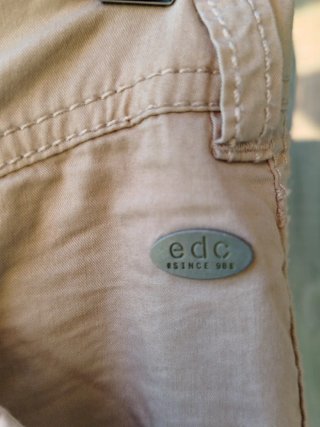 Pantalón cargo algodón fino beige T.34