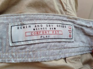 Pantalón cargo algodón fino beige T.34