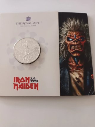 Moneda Iron Maiden Conmemorativa 1975 rf:003