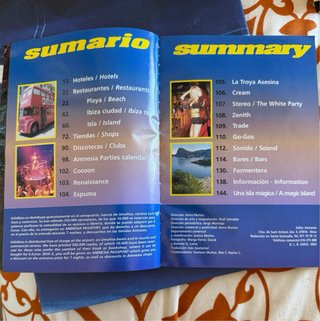 Revista AMNESIA Info Ibiza 2002. Español/inglés