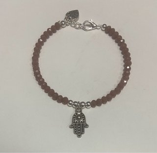 Bracciale fatto a mano con ciondolo mano di Fatima