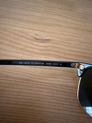Gafas de sol Ray-Ban Clubmaster Negro/Dorado