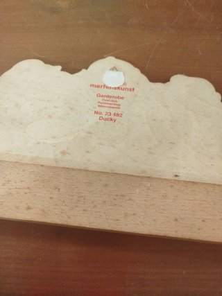 Appendiabiti legno con paperelle