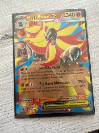 Carta Pokémon Mega-Pyroar EX 015/086
