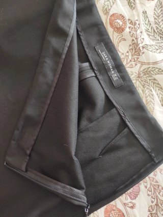 Falda Zara Negra Encaje Talla XS