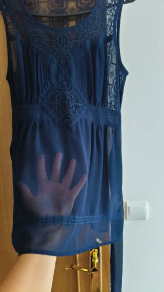 Blusa azul Md'u talla 40 (realmente una M)