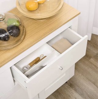 Aparador Cocina Blanco y Madera