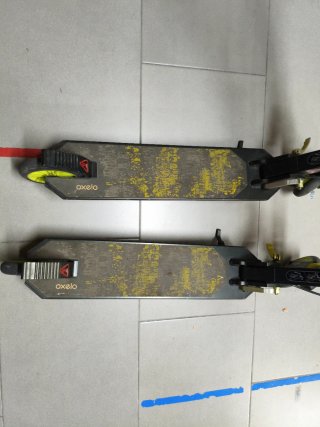 Patinete Oxelo Decathlon Negro y Amarillo