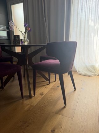 4 Sillas Comedor Diseño AM.PM Terciopelo