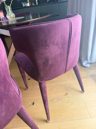 4 Sillas Comedor Diseño AM.PM Terciopelo