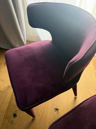 4 Sillas Comedor Diseño AM.PM Terciopelo