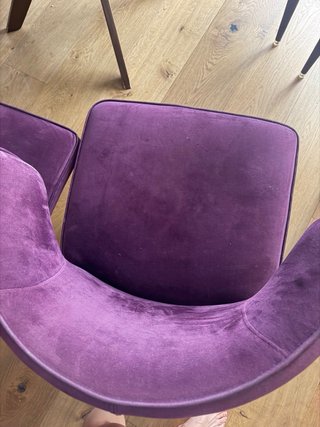 4 Sillas Comedor Diseño AM.PM Terciopelo