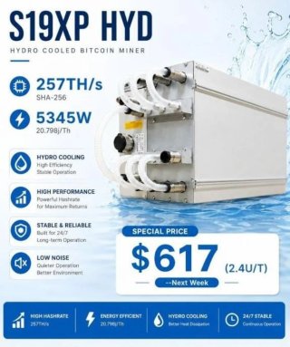 Bitmain S19XP HYD Minero Bitcoin