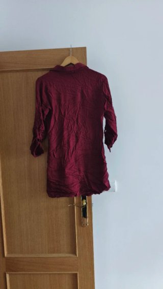 Camisa larga roja