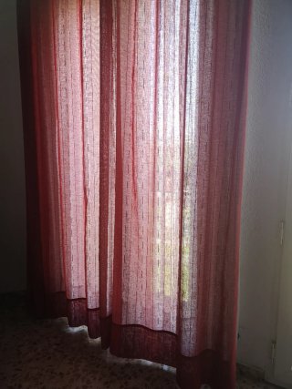 Urge! Cortinas de dos hojas color terracotta