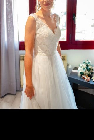Vestido de Novia Rosa Clara Colección Aire