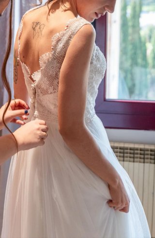 Vestido de Novia Rosa Clara Colección Aire