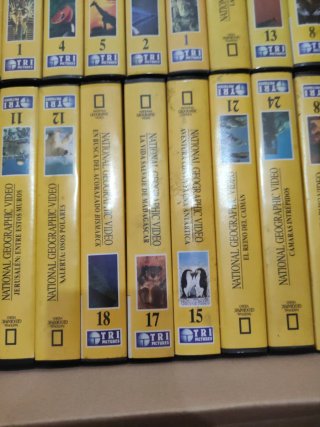 Lote 5 Cintas VHS National Geographic