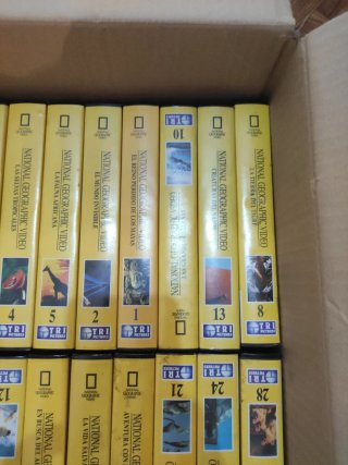 Lote 5 Cintas VHS National Geographic
