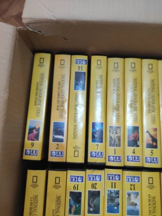 Lote 5 Cintas VHS National Geographic
