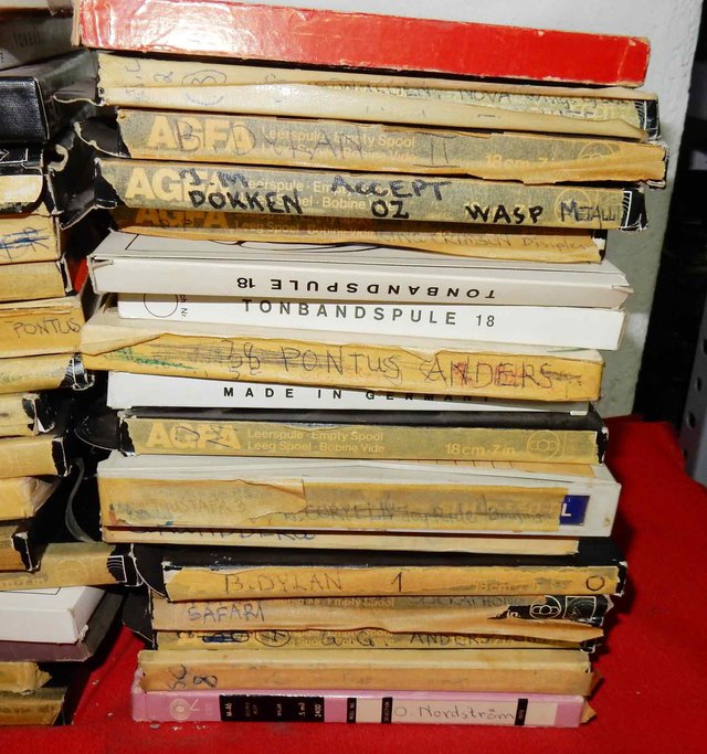 35 cintas de magnetofón de 18 cm - de musica