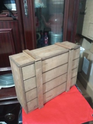Caja de madera rústica
